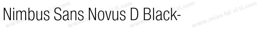 Nimbus Sans Novus D Black字体转换